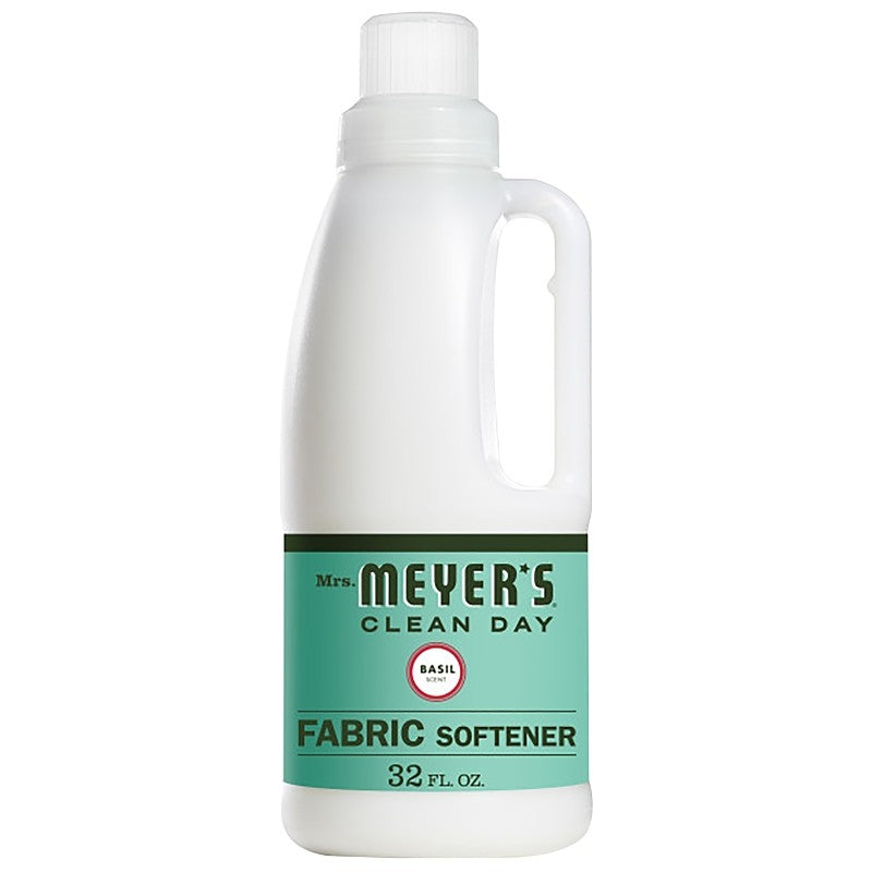 Mrs. Meyer's 014334 Fabric Softener, 32 oz, Liquid, Basil
