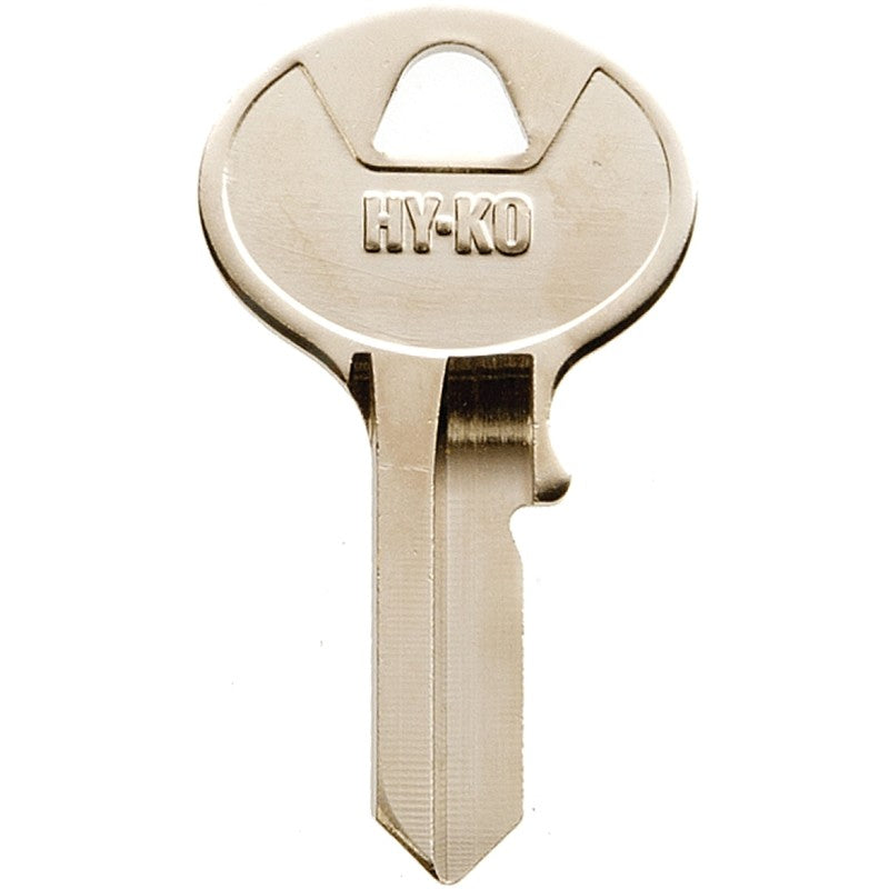 Hy-Ko 11010VR3 Key Blank, Brass, Nickel, For: Viro Cabinet, House Locks and Padlocks, VR3 Key Number (Pack of 10)
