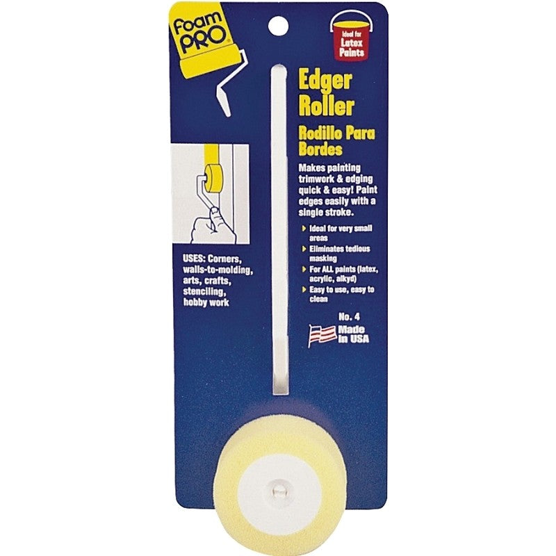 Foampro 4 Edger Roller, 1/8 in W Pad, Foam Pad (Pack of 12)