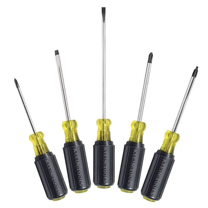 Klein Tools 85445 Screwdriver Set, 5-Piece, Steel, Chrome