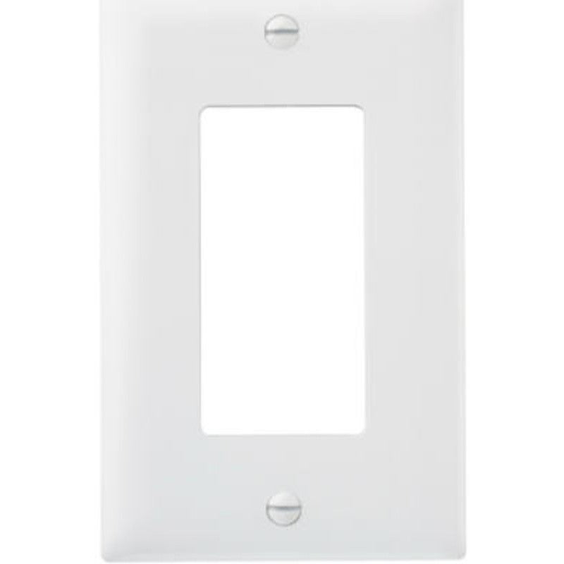Legrand TradeMaster TP Series TP26WCP10 Wallplate, 4.6875 in L, 2.937 in W, 1-Gang, Nylon, White