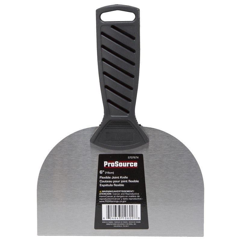 ProSource 10600 Joint Knife, 4 in W Blade, 6 in L Blade, HCS Blade, Flexible Half-Tang Blade, Non-Slip Handle