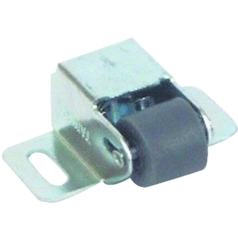 US Hardware WP-9174C Roller Catch, Rubber/Steel, Mill