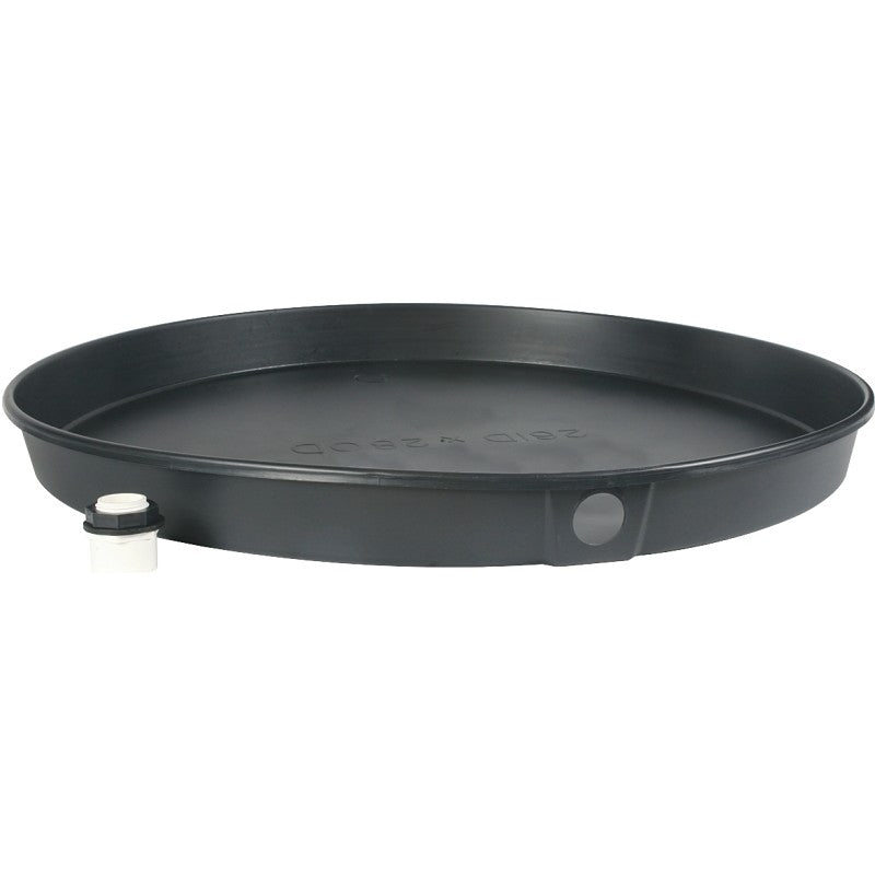 Camco USA 11420 Recyclable Drain Pan, Plastic, For: Electric Water Heaters, 30 in ID x 2-1/2 in D