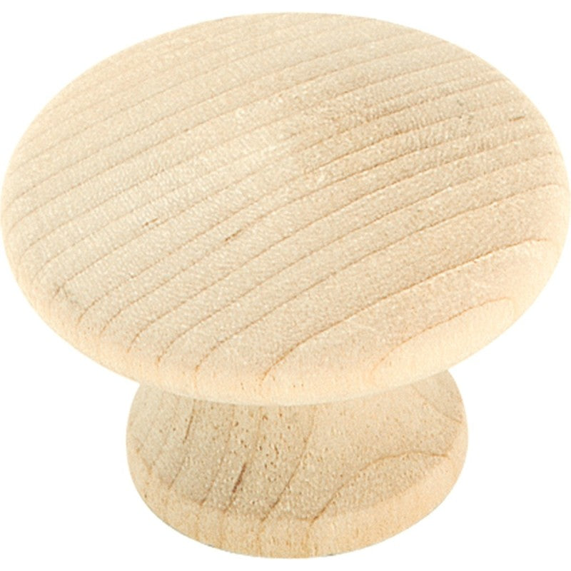 Amerock Allison Value Series BP811WD Cabinet Knob, 15/16 in Projection, Wood