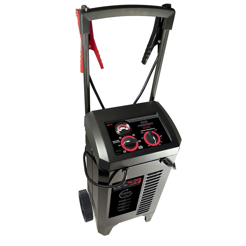 Schumacher Pro DSR140 Manual Battery Charger, 12/24 V Output, 10 A Charge, 200 A Engine Start