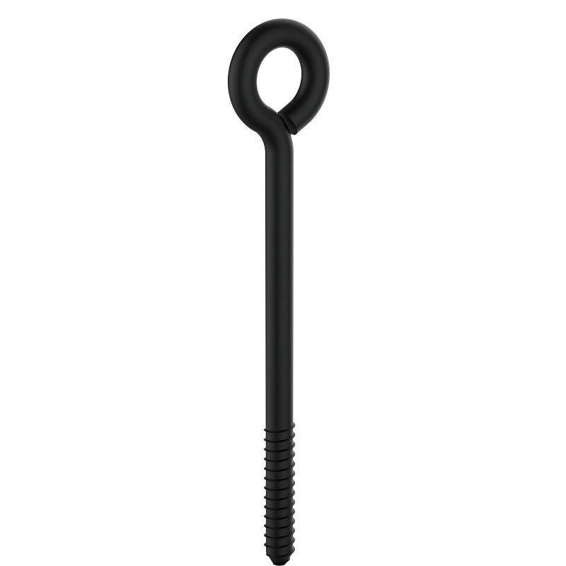 National Hardware N820-088 Lag Screw Eye, #6, 5/16 in Thread, 6 in OAL, 175 lb Working Load, Steel, Storm Shine