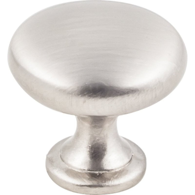 Hardware Resources K778SN-10 Cabinet Knob, Traditional, 1-3/16 in Dia, Zinc, Satin Nickel