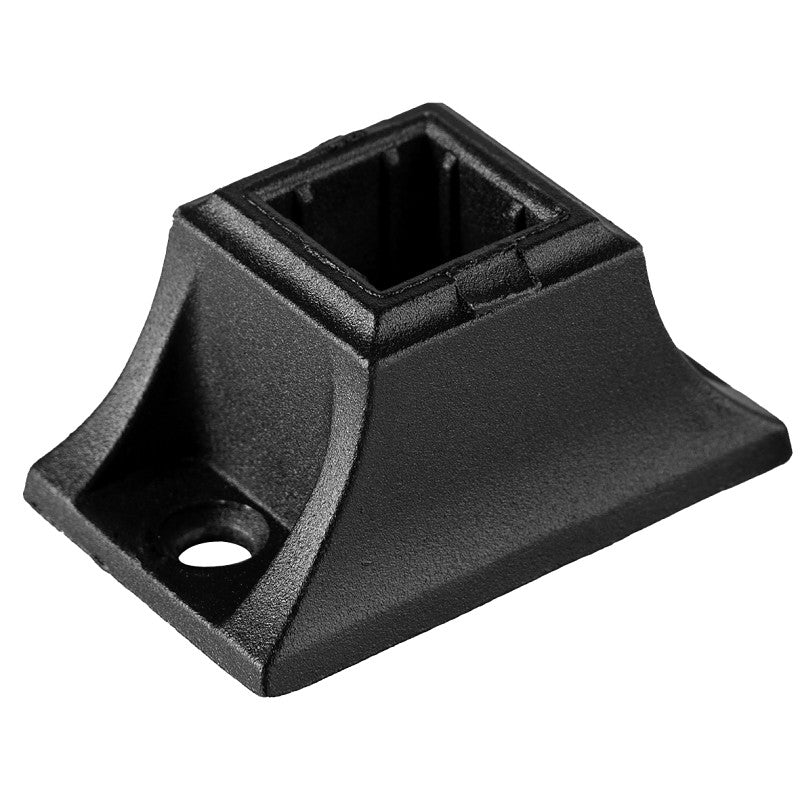 Nuvo Iron SQISMSS Series Baluster Railing Connector, Straight, Square, Steel, Black, Matte/Powder-Coated