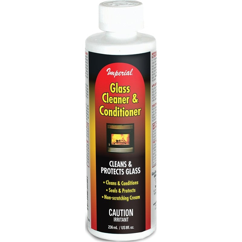 Imperial KK0315 Glass Cleaner and Conditioner, Liquid, Opaque Blue, Viscous Liquid, 8 fl-oz Bottle