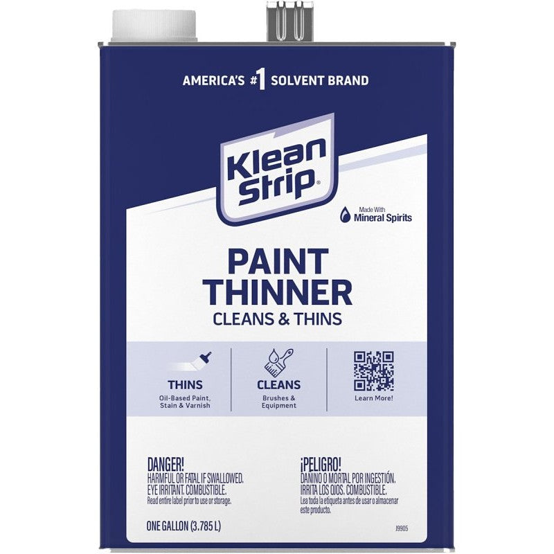 Klean Strip GKPT94002P Paint Thinner, Water White, 1 gal, Can (Pack of 4)