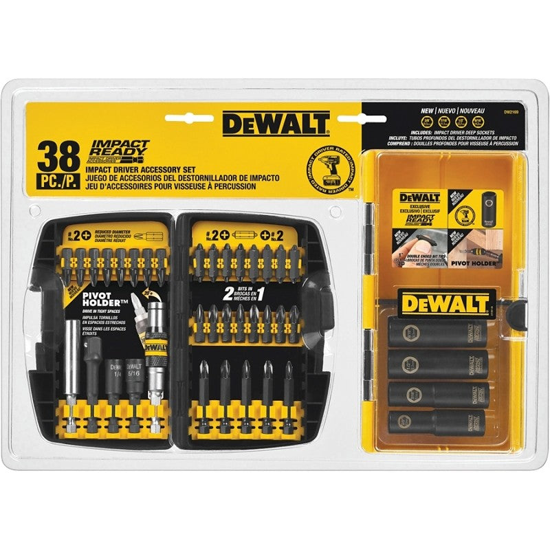DEWALT DW2169 Accessory Kit, 38-Piece, Steel