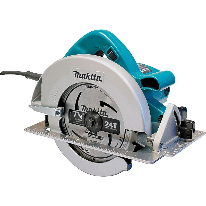 Makita 5007F Circular Saw, 15 A, 7-1/4 in Dia Blade, 1-3/4 in at 45 deg, 2-3/8 in at 90 deg D Cutting, 5/8 in Arbor