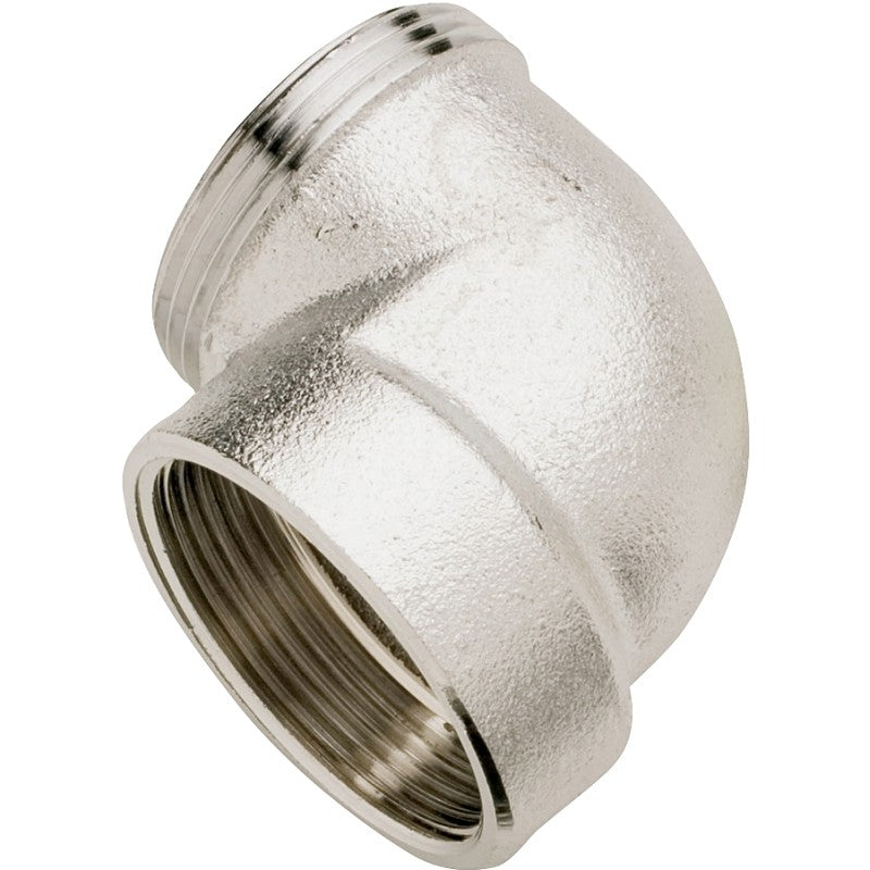 Plumb Pak PP20CP Pipe Elbow, 1/2 in, IPS, Brass, Polished Chrome