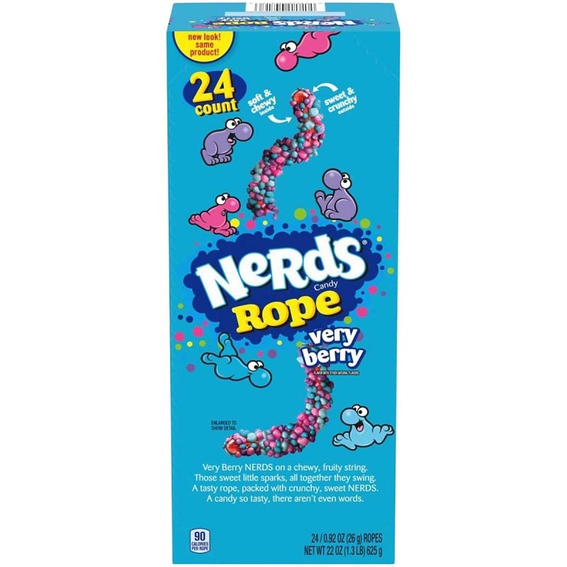 NeRdS 717015 Rope Candy, Berry, 0.92 oz (Pack of 24)