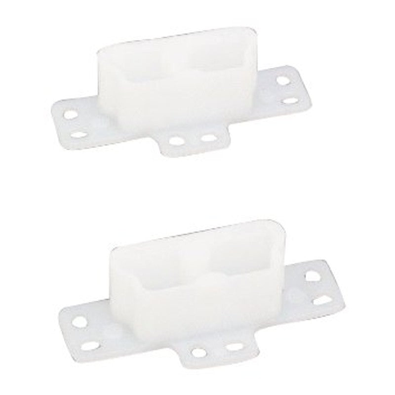 US Hardware WP-8815C Drawer Track Bracket, Plastic, White (Pack of 6)