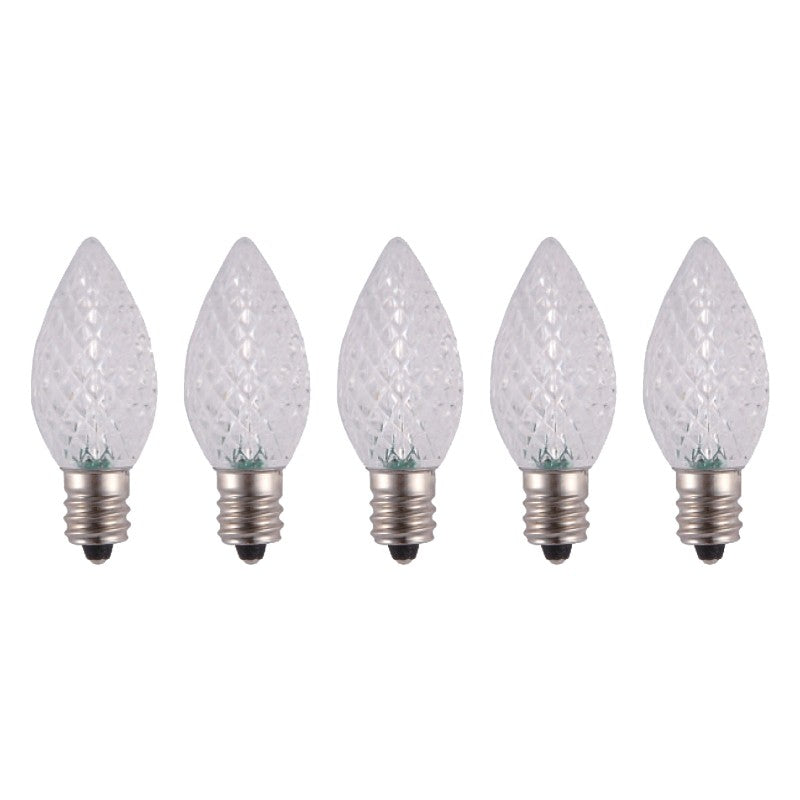 Hometown Holidays 24771 Bulb, Candelabra Lamp Base, LED Lamp, Crystal Cool White Light