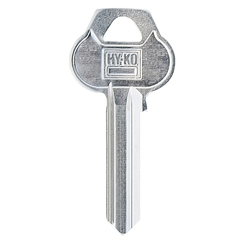 Hy-Ko 11010RU101 Key Blank, Brass, Nickel-Plated, For: Corbin/Russwin RU101 Locks (Pack of 10)