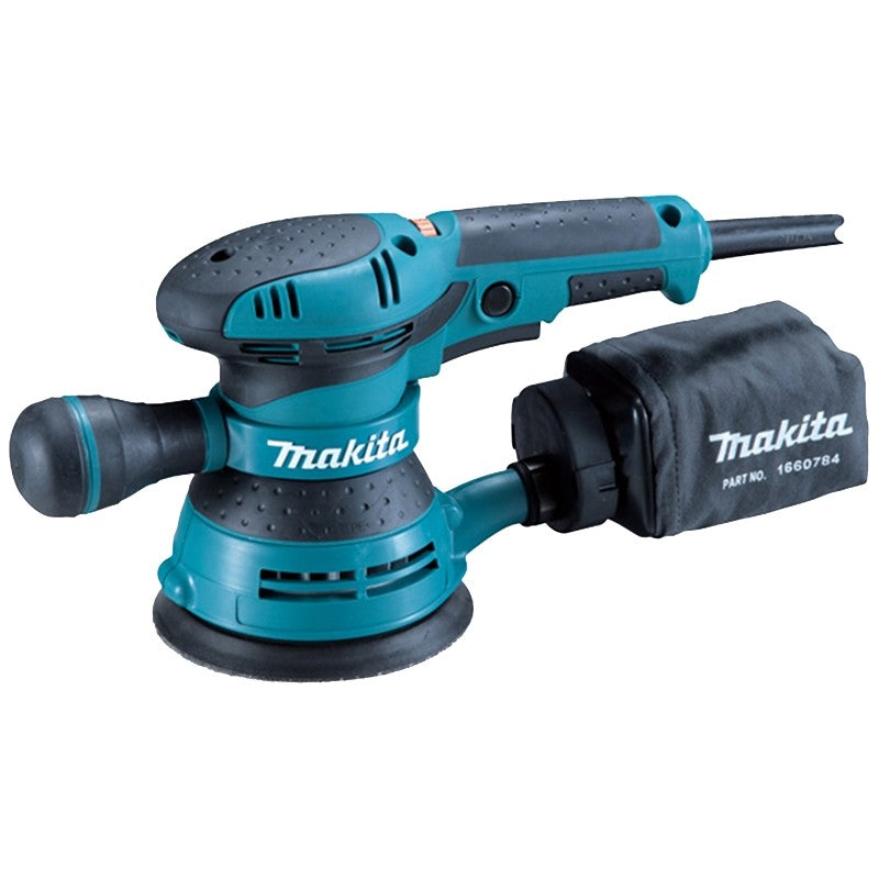 Makita BO5041K Series Random Orbit Sander, Includes: (1) 166078-4 Dust Bag, (1) 416063-0 Dust Bag Nozzle, (1) Tool Case
