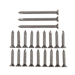 Door Hinge Reinforcement Screws #9 By 1 & 2-1/4 Inch Chrome