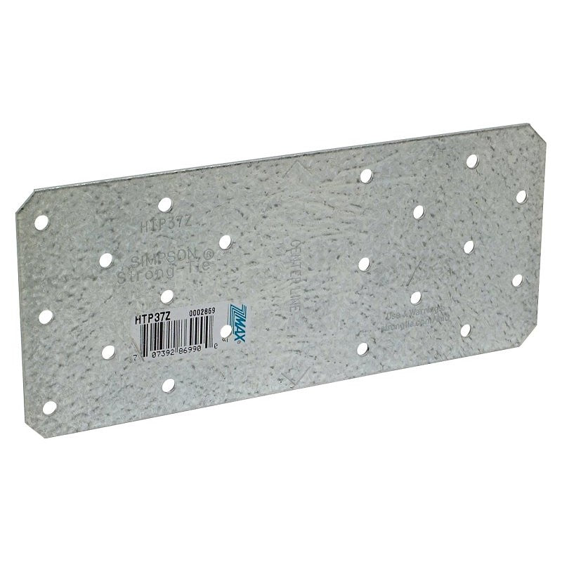 Simpson Strong-Tie HTP HTP37Z Tie Plate, 7 in L, 3 in W, Steel, Galvanized (Pack of 25)