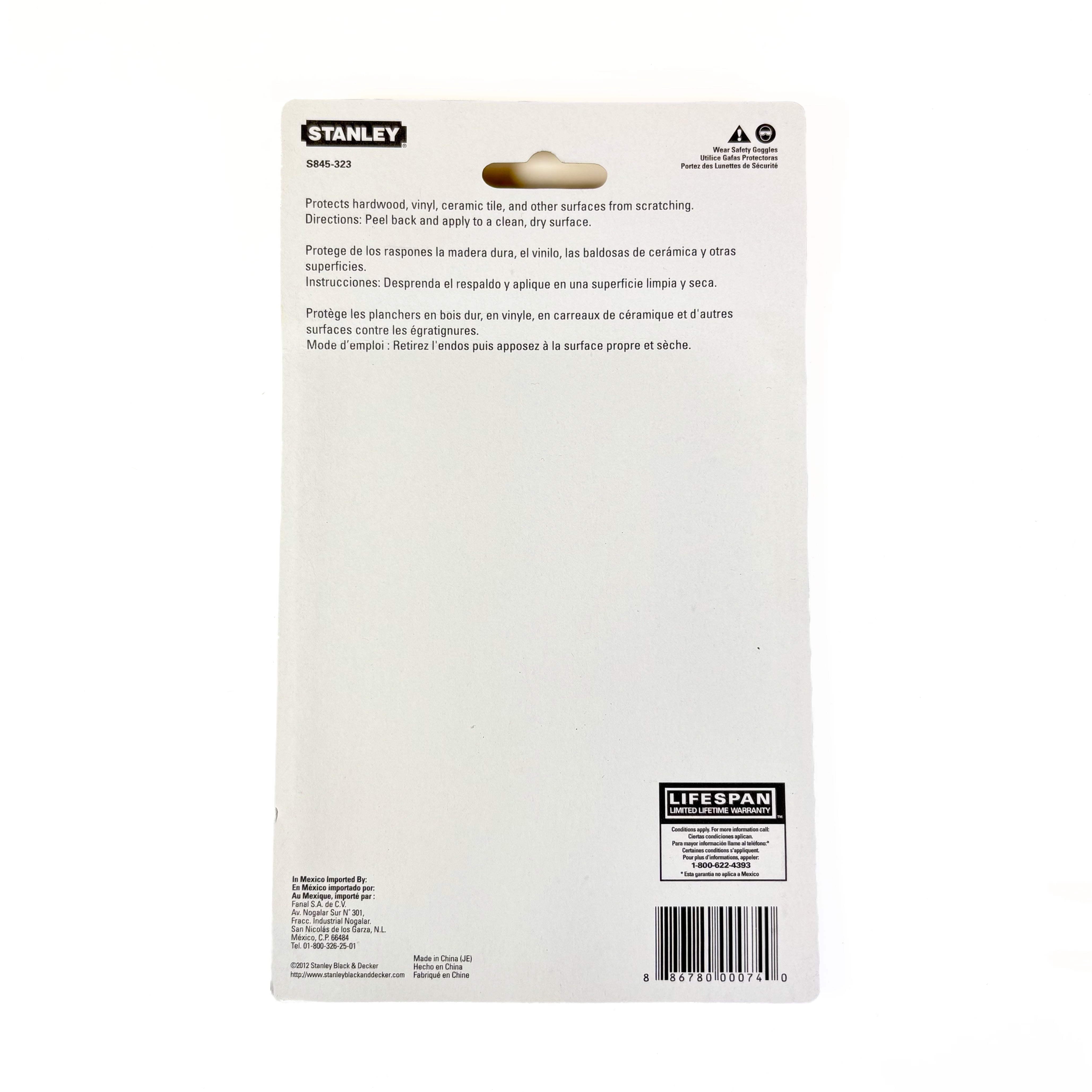 Medium Duty Self Adhesive Felt Pads 4-1/2 Inch By 6 Inch Brown 2 Pack (POS)