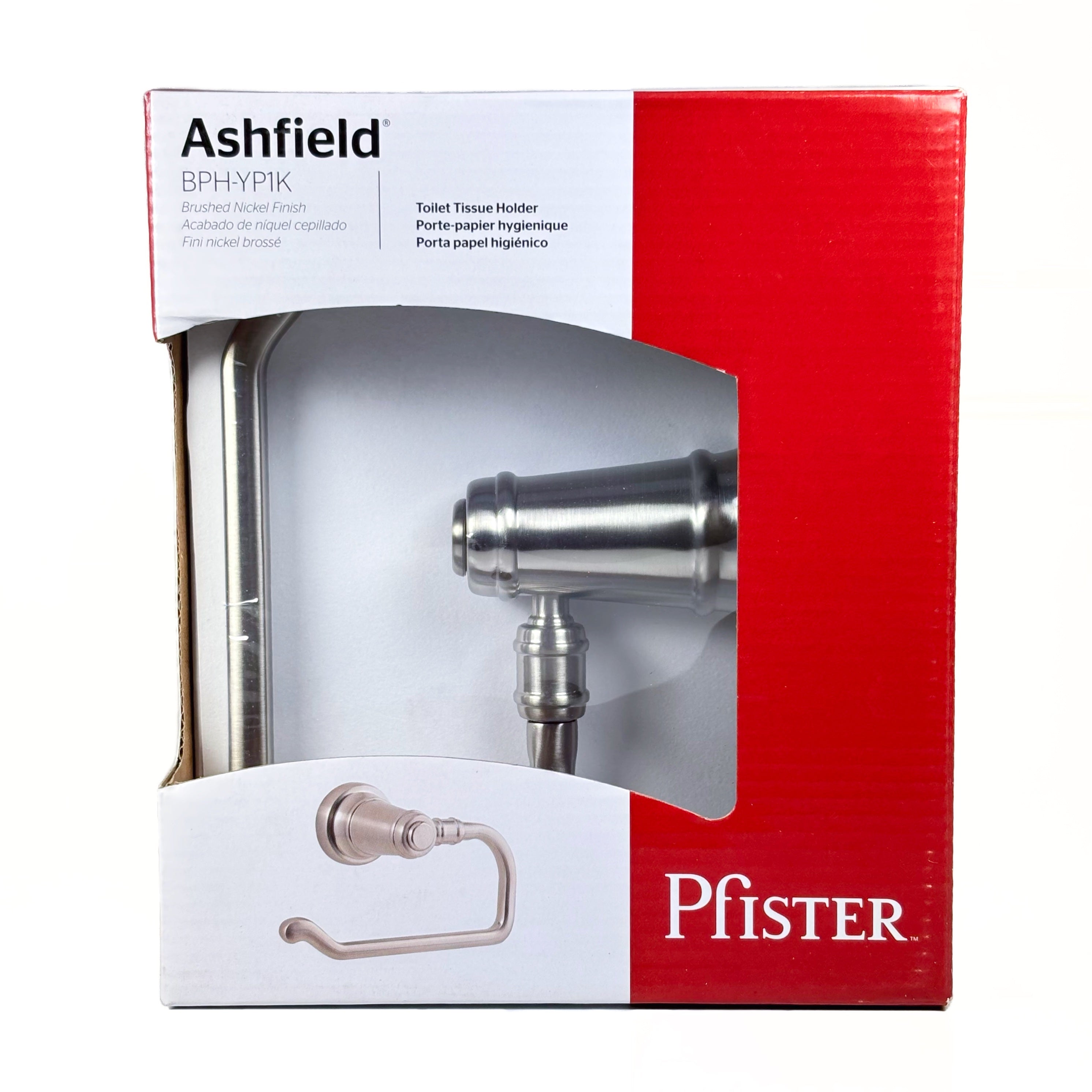 Ashfield Toilet Tissue Roll Holder Brushed Nickel (POS)
