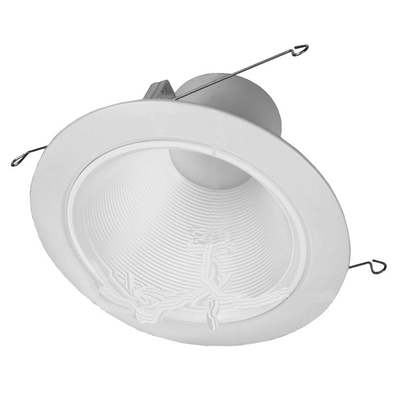 Eaton Lighting RLD6069301EWHR Baffle Trim, 6 in Dia Recessed Can, White