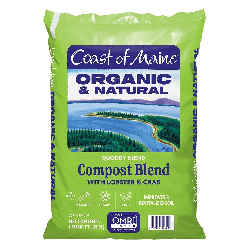 Coast of Maine 1CBLC Quoddy Blend Lobster Compost, 1 cu-ft, 6.5 pH