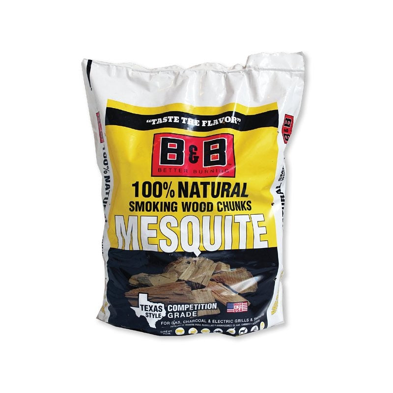 B & B Charcoal 00130 Series Smoking Chunk, Mesquite, Wood, 549 cu-in