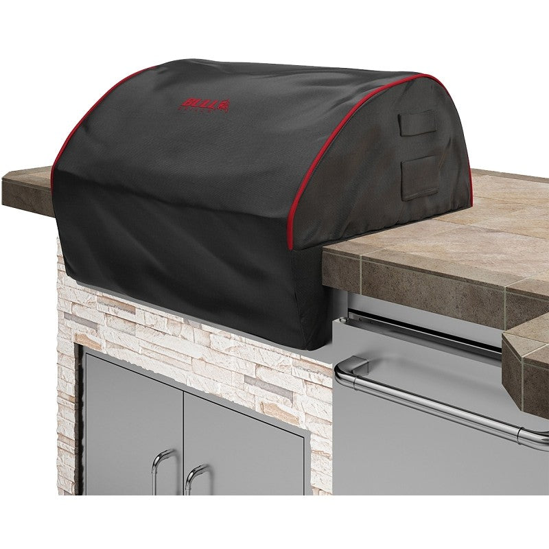 Bull 56006 Grill Head Cover, 38 in W, Polyester, Black/Red