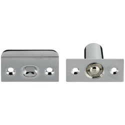 Adjustable Ball Catch With Plates 1 By 2-1/8 Inch Chrome (POS)