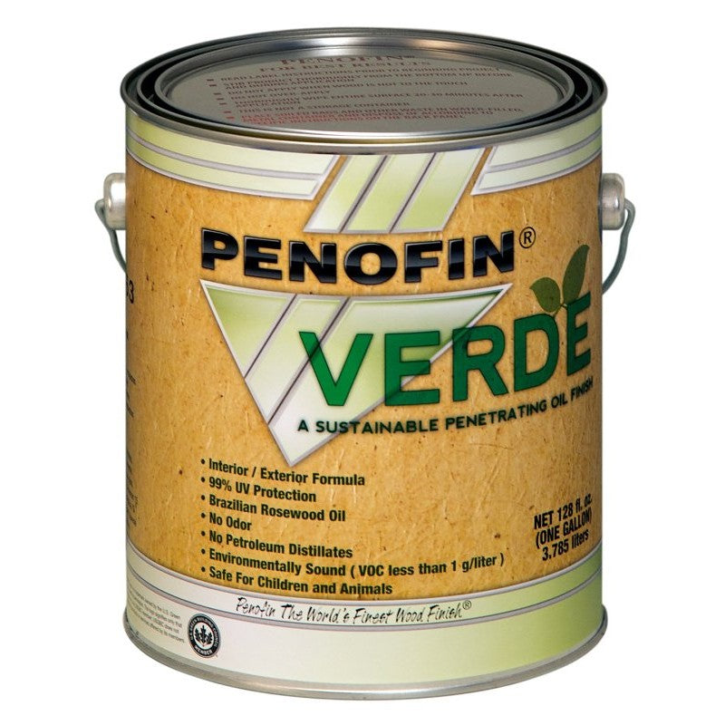 Penofin VERDE F0VNAGA Stain, Natural, Liquid, 1 gal (Pack of 4)