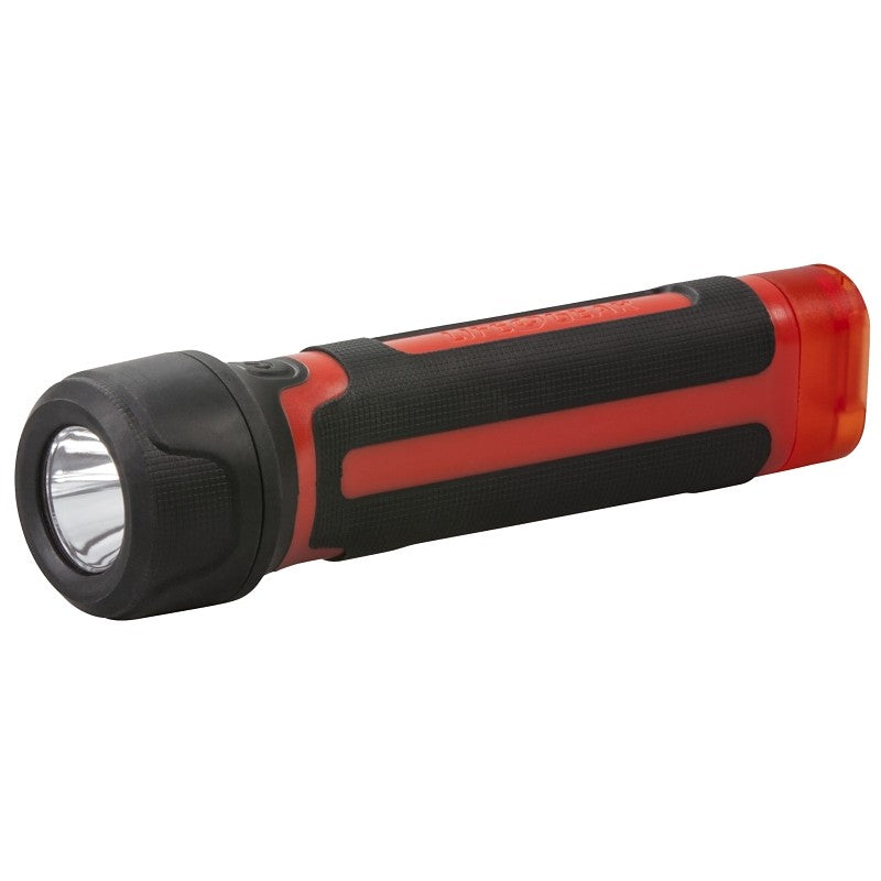 Dorcy 46-3762 Handheld Flashlight, AA Battery, LED Lamp, 120 Lumens Lumens, 120 hr Run Time, Black/Red