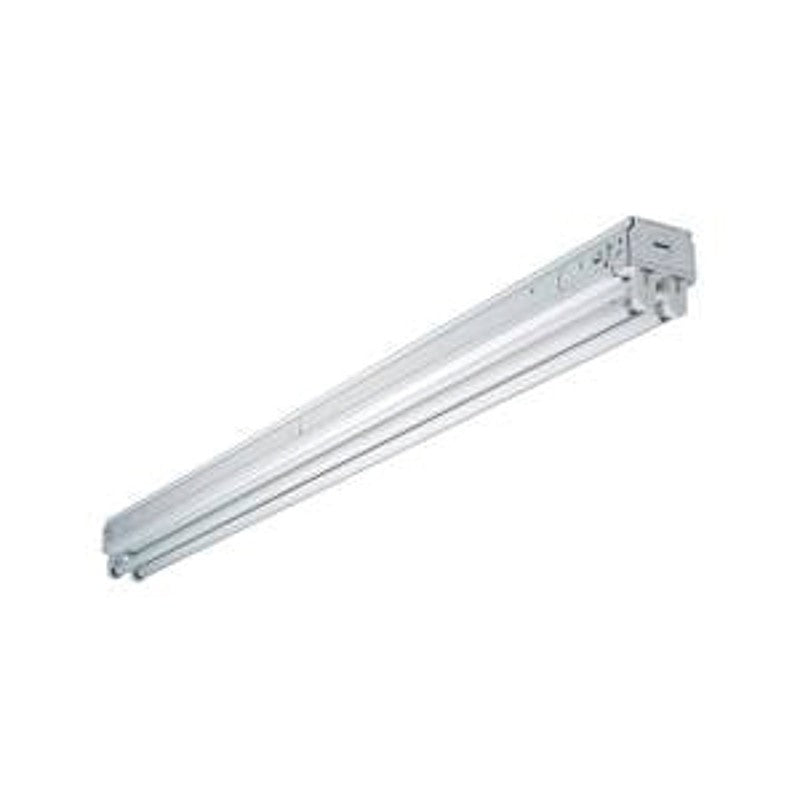 Eaton Lighting SNF232RC Fluorescent Strip Light, 120 V, 2-Lamp, Bi-Pin Lamp Base, 2800 Lumens Lumens, White Fixture