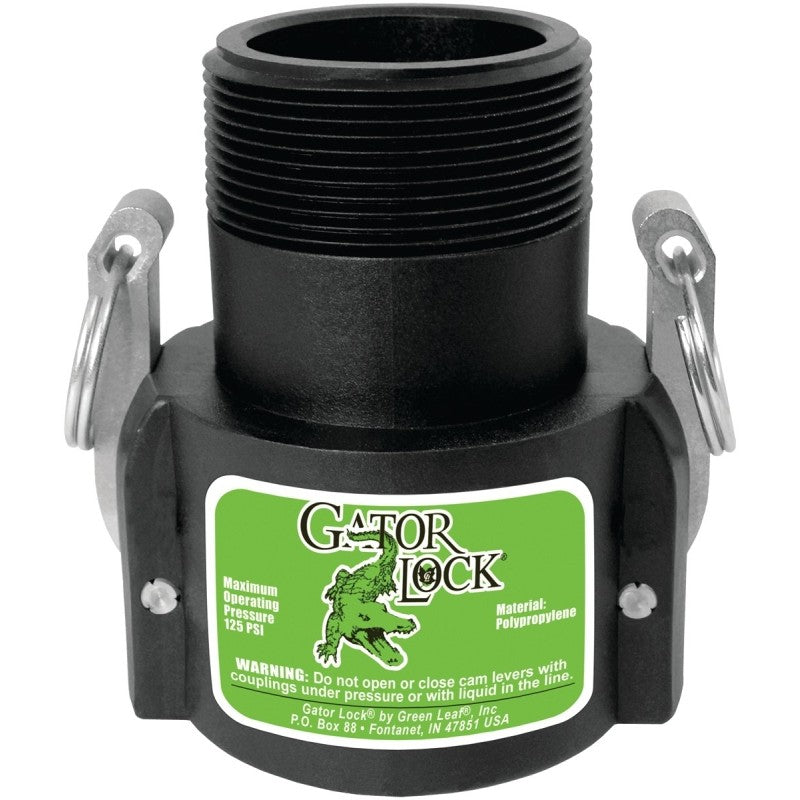 Green Leaf 200B/GLP200BNL Cam Lever Coupling, 2 in, Female x MNPT, 125 psi Pressure