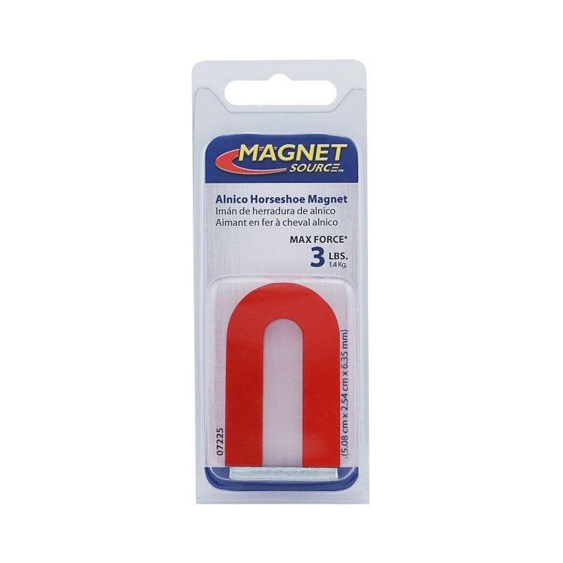 Magnet Source 07225 Horseshoe Magnet, Red