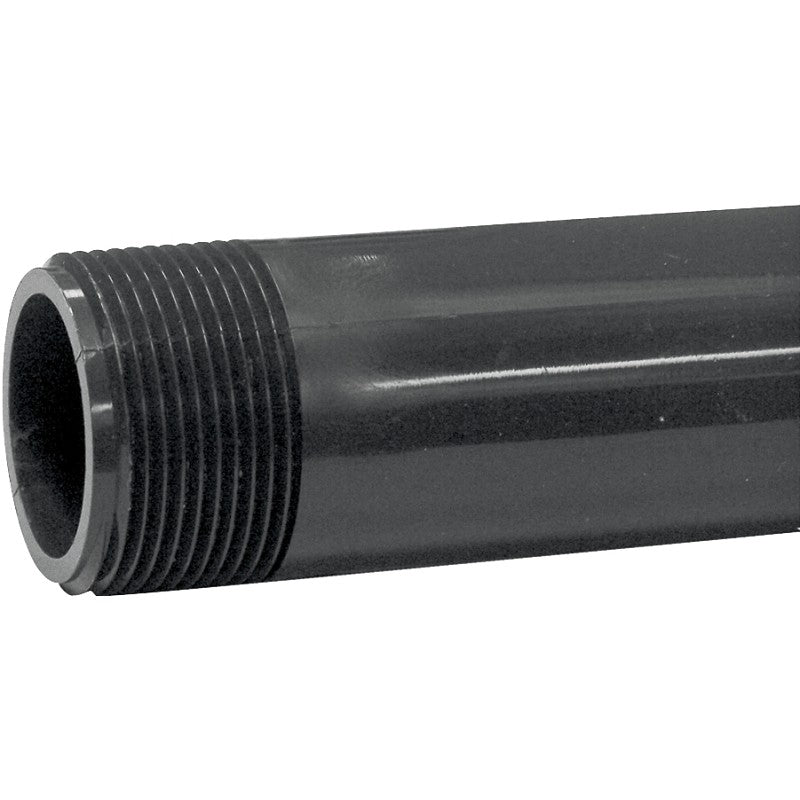 Genova P-114-6 Pipe Nipple, 1-1/4 in, MIP x MIP, PVC, Gray, SCH 80 Schedule, 6 in L