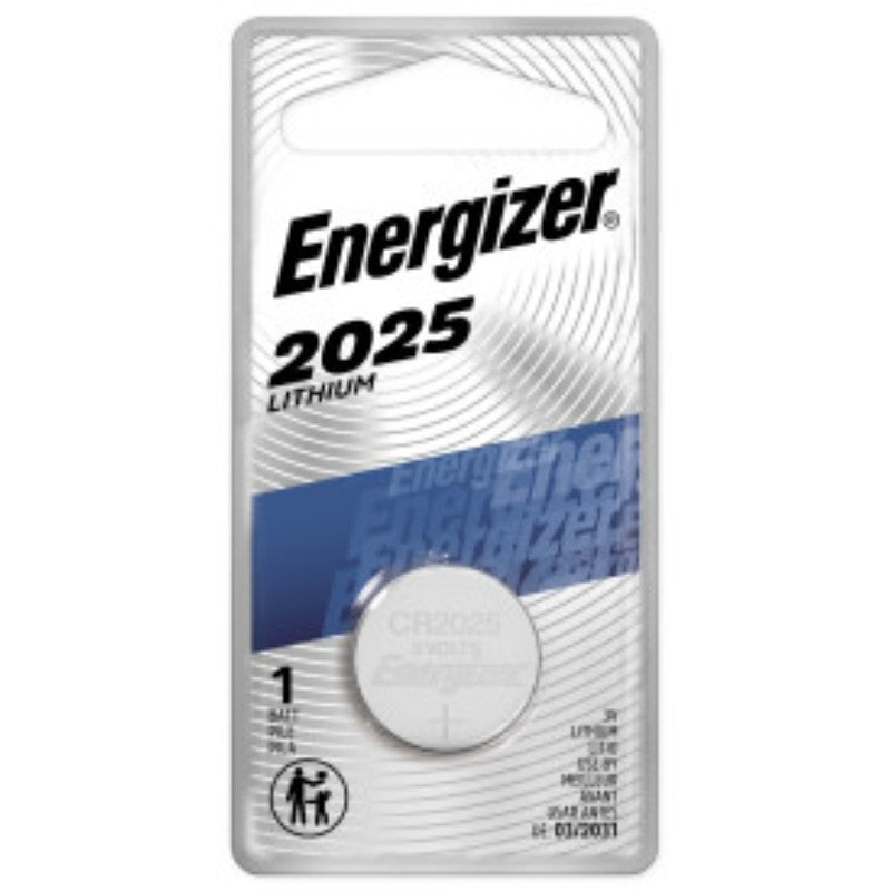 Energizer ECR2025BP Coin Cell Battery, 3 V Battery, 170 mAh, CR2025 Battery, Lithium, Manganese Dioxide (Pack of 6)