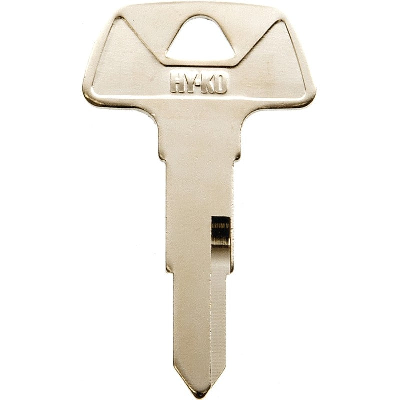 Hy-Ko 11010HD74 Key Blank, Brass, Nickel, For: Honda's Motorcycle, HD74 Key Number (Pack of 10)