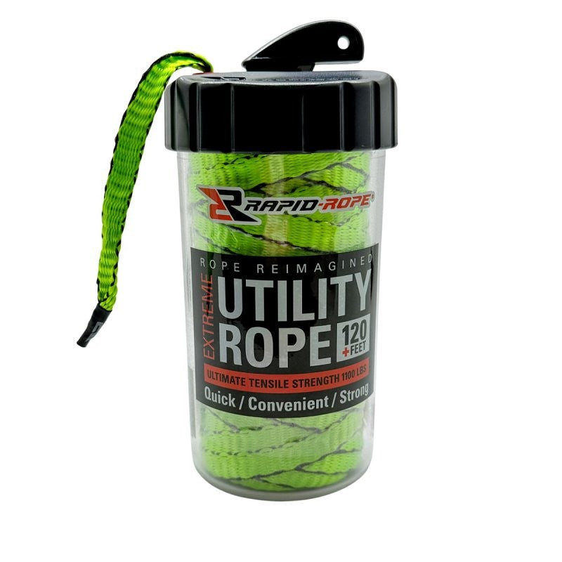Rapid Rope RRCG26089 Utility Rope, 120 ft L, Neon Green