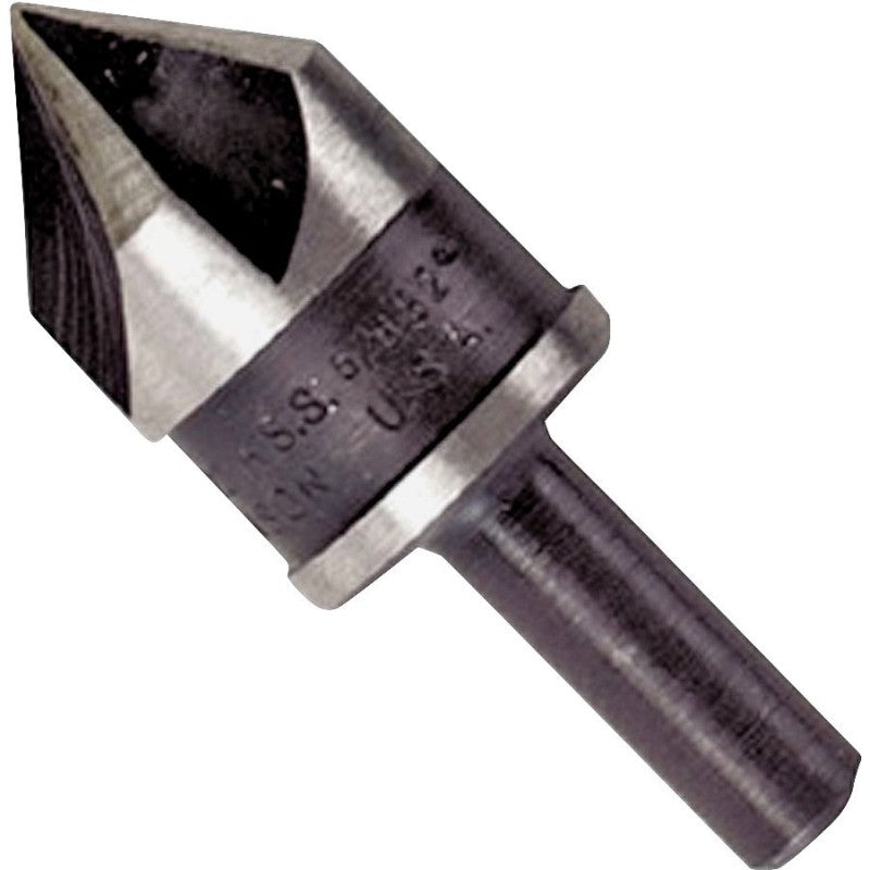 Irwin 12413 Drill Bit, 3/4 in Dia, 1-13/16 in OAL, Countersink, 5-Flute, 1/4 in Dia Shank, Round Shank
