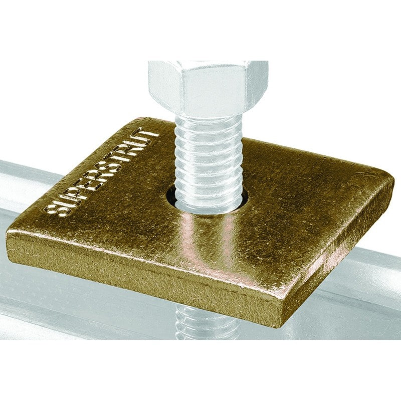 SuperStrut 200 Series ZAB2413/8-10 Square Conduit Washer, Stainless Steel, Galvanized, Gold