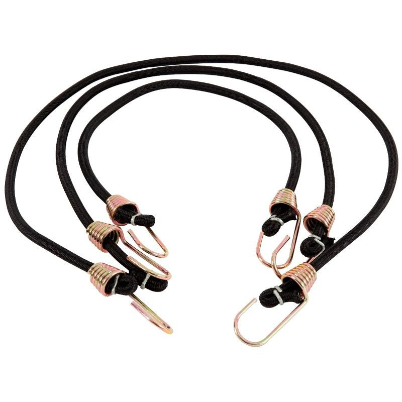 Keeper 06356 Bungee Cord, Rubber, Hook End, 6/PK