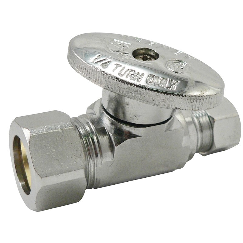 Plumb Pak PP2041PCLF Shut-Off Valve, 5/8 x 3/8 in Connection, Compression