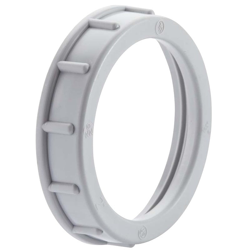 Halex 27529 Conduit Bushing, 1-1/4 in, 1.91 in Dia, 0.56 in L, PVC