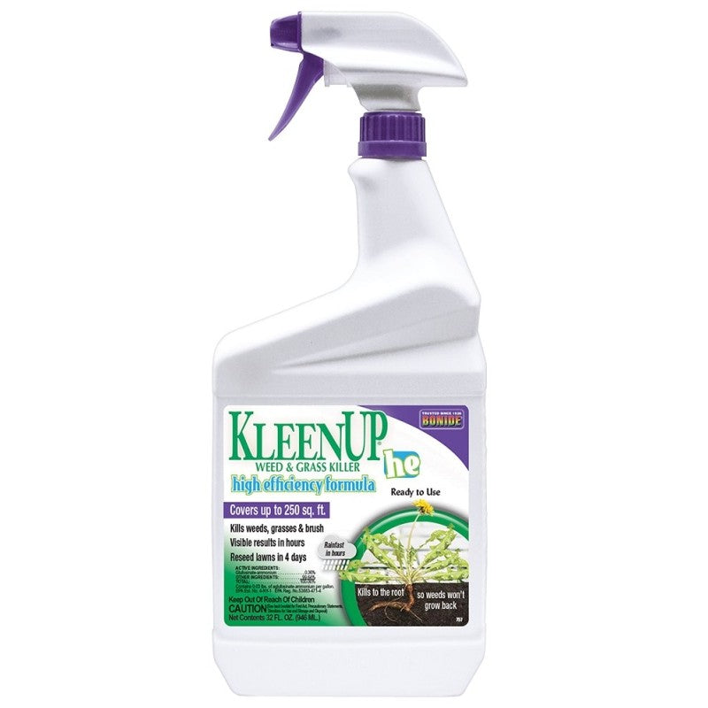 Bonide KleenUp he 757 Weed and Grass Killer Ready-to-Use, Liquid, Off-White/Yellow, 1 qt