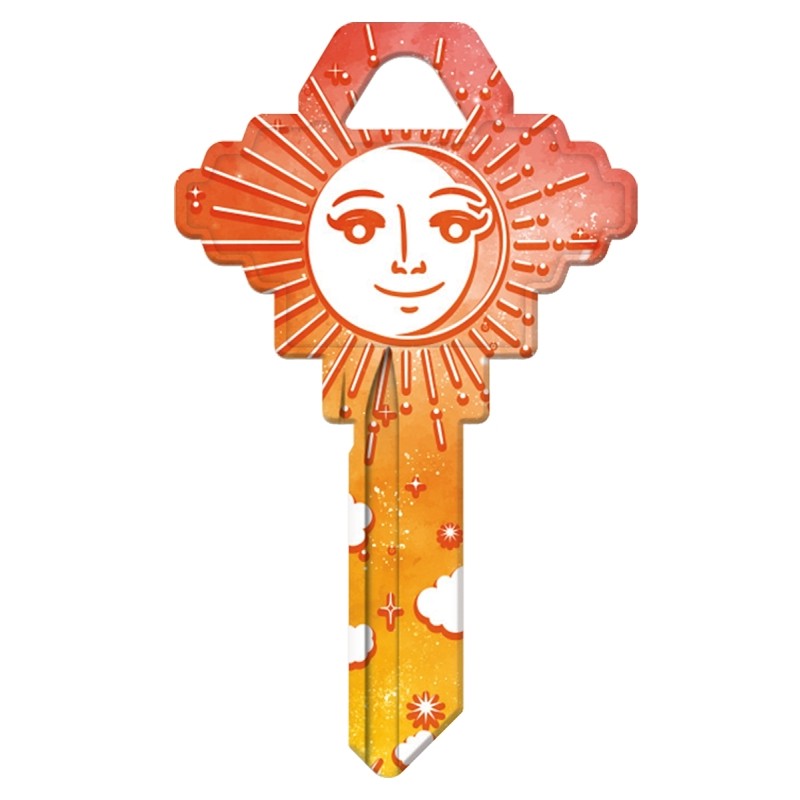 Hy-Ko 15005SC1-CEL Key Blank, Celestial, Brass, For: Schlage SC1 Keyways, SC1 Key Number (Pack of 5)