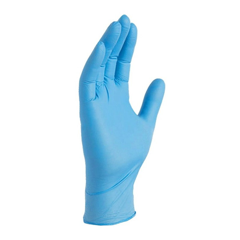 Libman 1328 Disposable Gloves, One-Size, Nitrile, Powder-Free, Blue