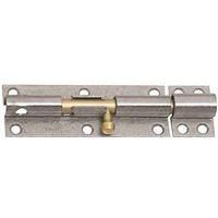 Heavy Padlockable Barrel Bolt 6 Inch Galvanized Steel With Brass Bolt